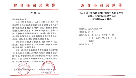 喜報(bào)！武威職業(yè)技術(shù)大學(xué)“推普助力·鄉(xiāng)村振興”暑期社會(huì)實(shí)踐團(tuán)隊(duì)獲評(píng)全國(guó)優(yōu)秀團(tuán)隊(duì)