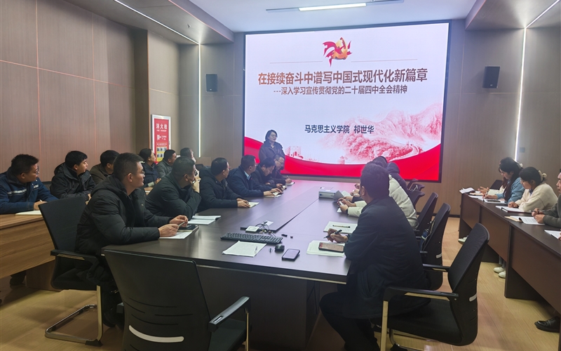 創(chuàng)新創(chuàng)業(yè)學(xué)院黨總支舉辦黨的二十屆四中全會(huì)精神專題宣講會(huì)